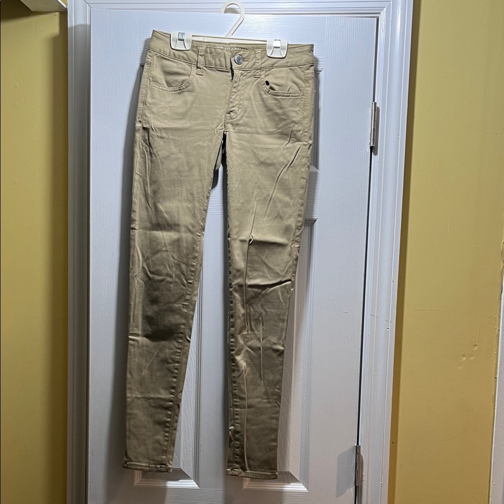Tan American Eagle Super Stretch Jeggings Size 0